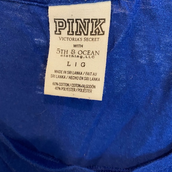 Pink, blue jays tank, size L - Picture 2 of 4